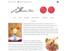 Tablet Screenshot of cateringbyjessicalee.com